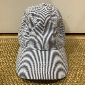 Blue and White Striped Hat